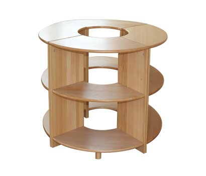 Beech  ring-shaped desk