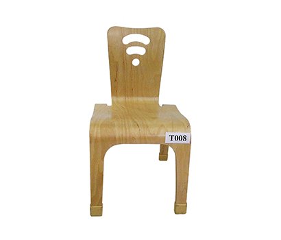 High wooden baby chair