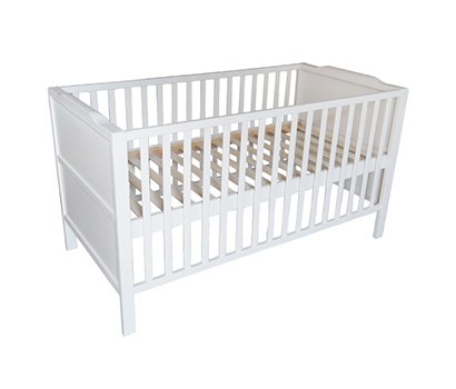 mother growing baby cot